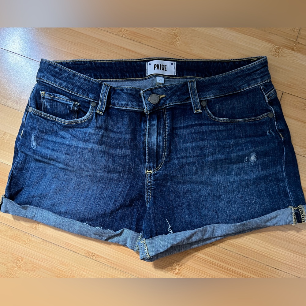 Paige denim cuff shorts great condition